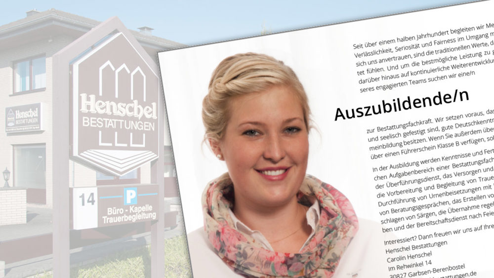 Stellenangebot Auszubildender