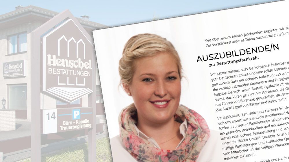 Stellenangebot Auszubildender Bestattungsfachkraft